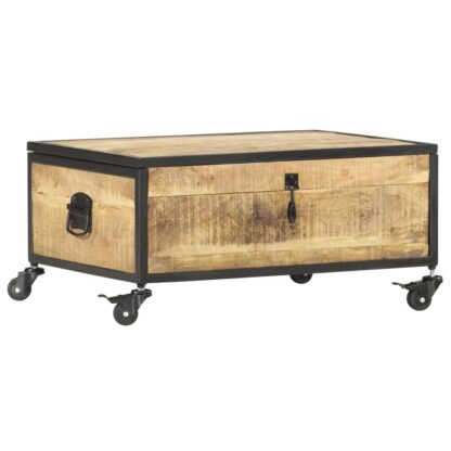 Couchtisch 70x50x33 cm Massivholz Mango - Image 9