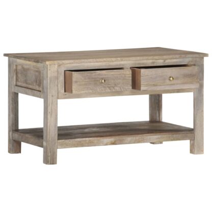 Couchtisch 82x52x47 cm Massivholz Mango - Image 2