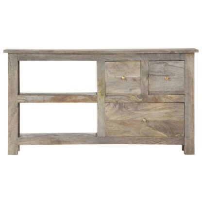TV-Schrank 100 x 30 x 55 cm Massivholz Mango - Image 3
