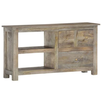 TV-Schrank 100 x 30 x 55 cm Massivholz Mango - Image 8