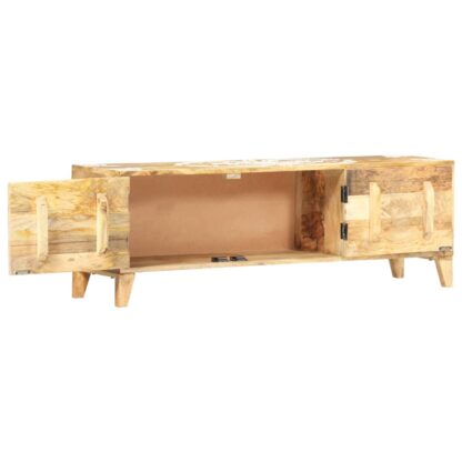TV-Schrank 120 x 30 x 40 cm Massivholz Mango - Image 2
