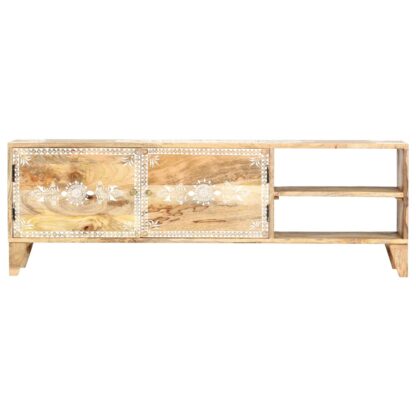 TV-Schrank 120 x 30 x 40 cm Massivholz Mango - Image 3
