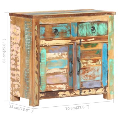 Sideboard 70x35x65 cm Altholz Massiv - Image 7