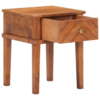 Nachttisch 40×40×50 cm Akazie Massivholz - Image 2