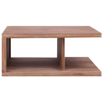 Couchtisch 70 x 70 x 30 cm Massivholz Teak - Image 2