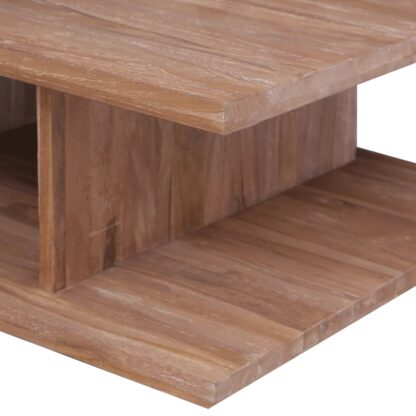 Couchtisch 70 x 70 x 30 cm Massivholz Teak - Image 5