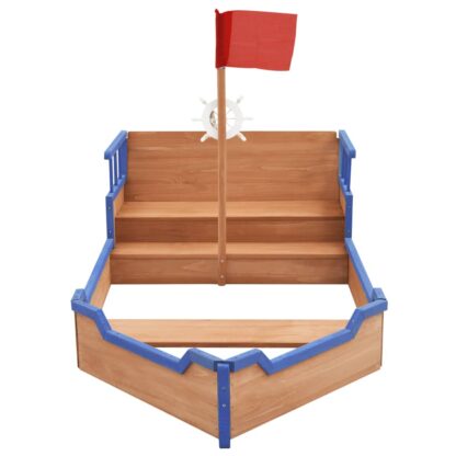 Sandkasten Piratenschiff Tannenholz 190x94,5x101 cm - Image 3