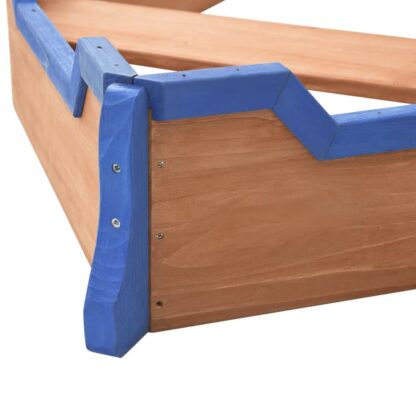 Sandkasten Piratenschiff Tannenholz 190x94,5x101 cm - Image 8