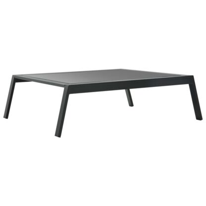 4-tlg. Garten-Lounge-Set mit Auflagen Aluminium Dunkelgrau - Image 10