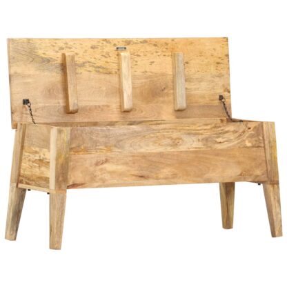 Aufbewahrungstruhe 99 x 35 x 48 cm Massivholz Mango - Image 3