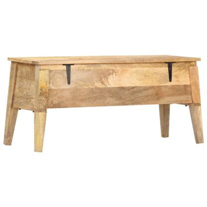 Aufbewahrungstruhe 99 x 35 x 48 cm Massivholz Mango - Image 4