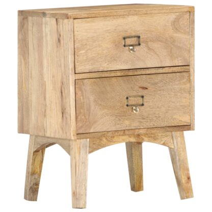 Nachttisch 40 x 35 x 55 cm Massivholz Mango - Image 11