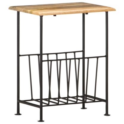 Zeitschriftenständer 40 x 30 x 50 cm Massivholz Mango und Stahl - Image 11