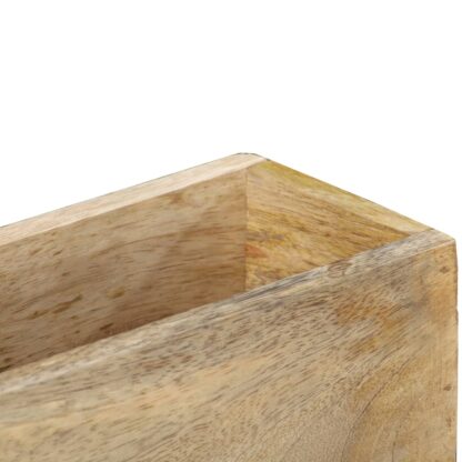 Wand-Zeitschriftenständer 30 x 11 x 72 cm Massivholz Mango - Image 4