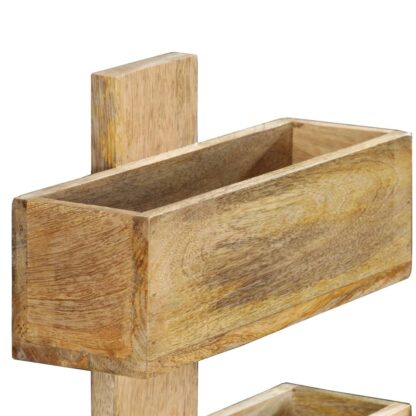 Wand-Zeitschriftenständer 30 x 11 x 72 cm Massivholz Mango - Image 6