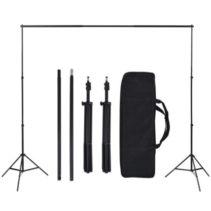 Fotostudio-Set mit Hintergründen, Leuchten und Schirmen - Image 6