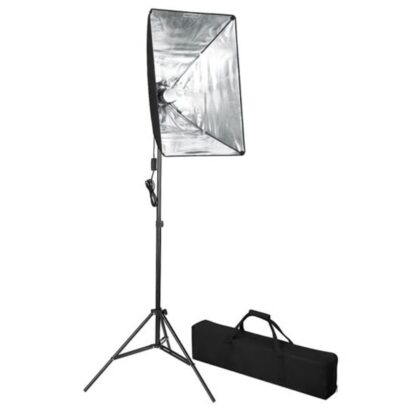 Fotostudio-Set mit Hintergrund und Softbox-Leuchte - Image 8