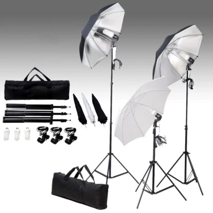 Fotostudio Set mit Hintergrund und Lampen-Set - Image 2