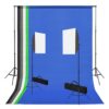 Fotostudio-Set mit Softboxen und Hintergrundsystem
