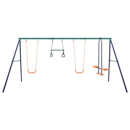 Schaukelset mit Turningen und 4 Sitzen Stahl - Image 2