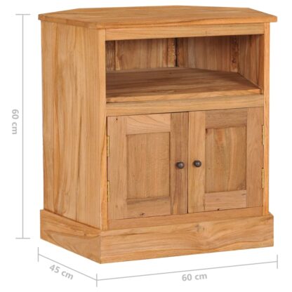 Eck-Sideboard 60×45×60 cm Massivholz Teak - Image 8