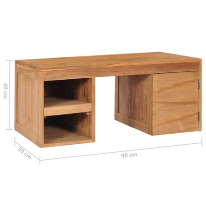 Couchtisch 90×50×40 cm Massivholz Teak - Image 7