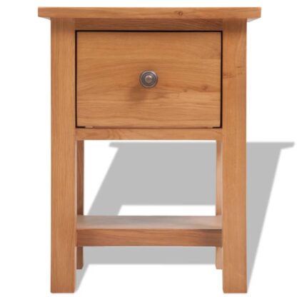 Nachttische 2 Stk. 36x30x47 cm Massivholz Eiche - Image 4
