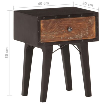 Nachttisch 40x30x50 cm Altholz Massiv - Image 7