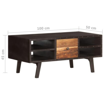 Couchtisch 100x50x45 cm Altholz Massiv - Image 6