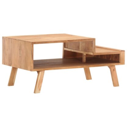 Couchtisch 100 x 50 x 45 cm Akazie Massivholz - Image 8