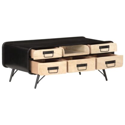Couchtisch 100×50×40 cm Mango Massivholz - Image 2