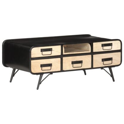 Couchtisch 100×50×40 cm Mango Massivholz - Image 11