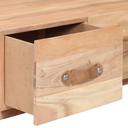 Couchtisch 90 x 50 x 35 cm Recyceltes Massivholz - Image 6