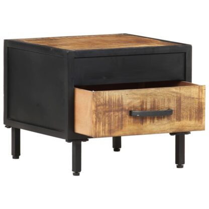 Nachttisch 40x40x35 cm Raues Mangoholz - Image 3