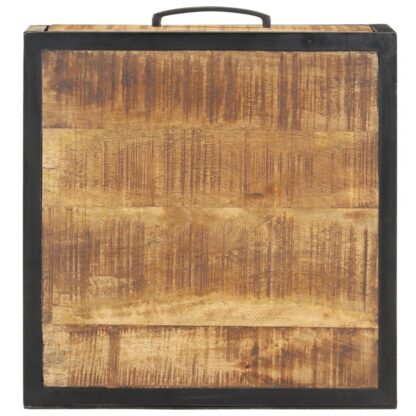 Nachttisch 40x40x35 cm Raues Mangoholz - Image 5