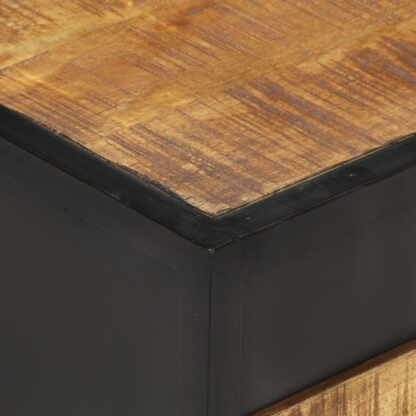 Nachttisch 40x40x35 cm Raues Mangoholz - Image 7