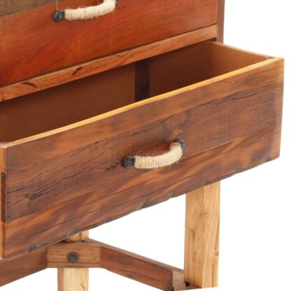 Sideboard 118x30x76 cm Altholz Massiv - Image 4