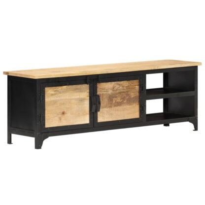 TV-Schrank 120×30×40 cm Mango-Massivholz - Image 8