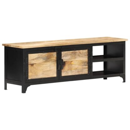 TV-Schrank 120×30×40 cm Mango-Massivholz - Image 10