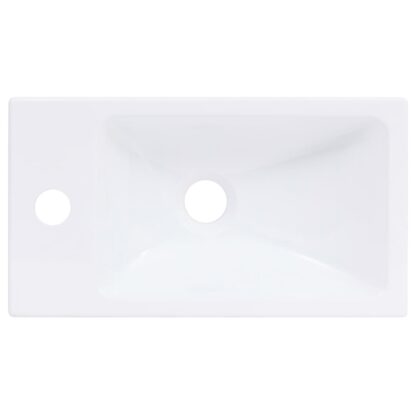 Waschbecken 400x220x90 mm SMC Weiß - Image 4