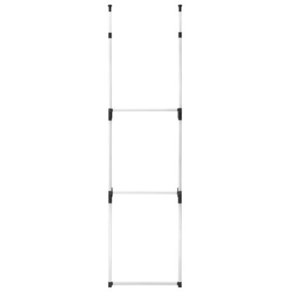Teleskop-Garderobe mit Stangen Aluminium - Image 7