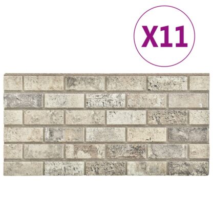 3D-Wandpaneele 11 Stk. Sandfarben Backstein-Optik EPS - Image 2