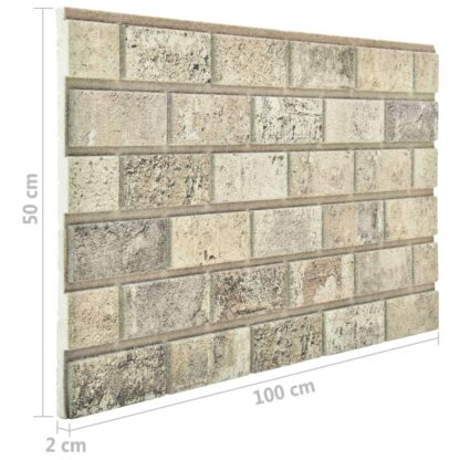 3D-Wandpaneele 11 Stk. Sandfarben Backstein-Optik EPS - Image 8