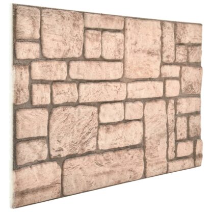 3D-Wandpaneele 11 Stk. Beige Backstein-Optik EPS - Image 5