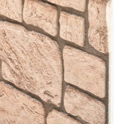 3D-Wandpaneele 11 Stk. Beige Backstein-Optik EPS - Image 6