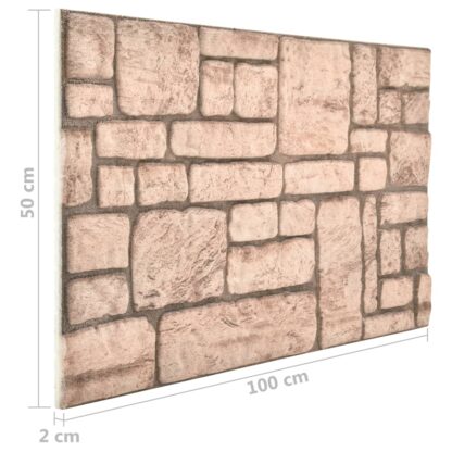 3D-Wandpaneele 11 Stk. Beige Backstein-Optik EPS - Image 8