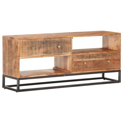 TV-Schrank 120x30x50 cm Raues Akazienholz - Image 6