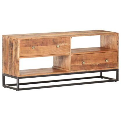 TV-Schrank 120x30x50 cm Raues Akazienholz - Image 7