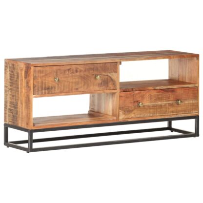 TV-Schrank 120x30x50 cm Raues Akazienholz - Image 9