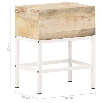 Nachttisch 40x30x50 cm Mango Massivholz - Image 7